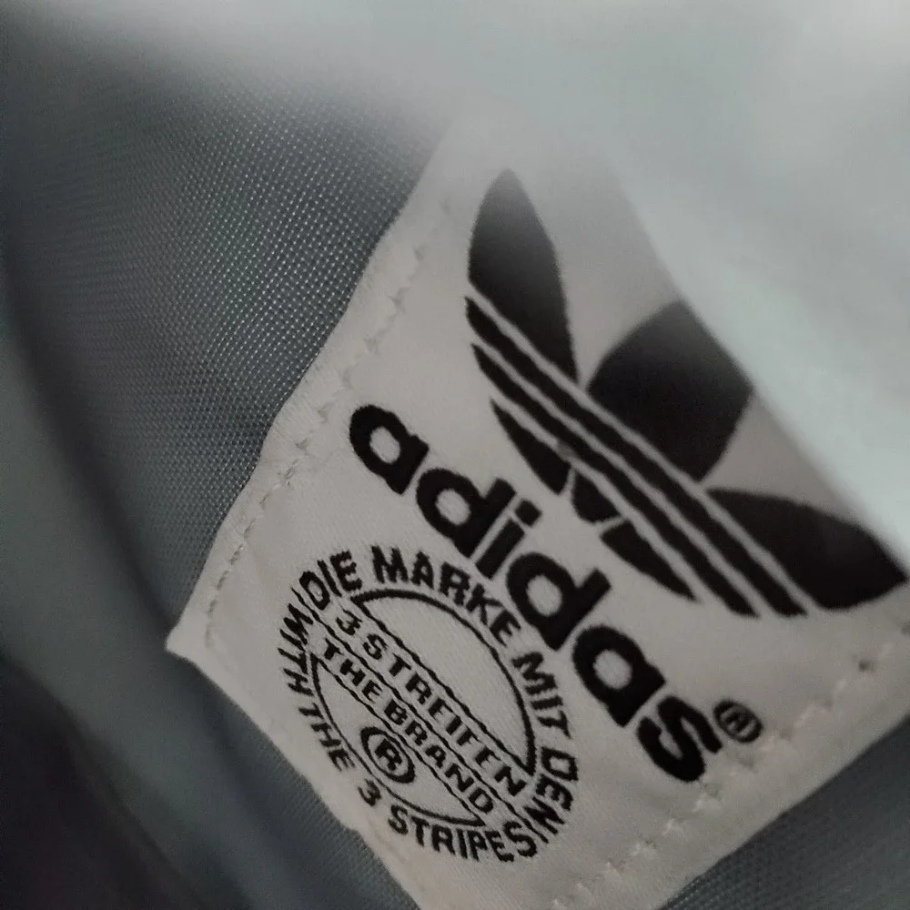 Adidas Women Bag XS Gray Backpack Santiago Trefoil Strap Canvas READ